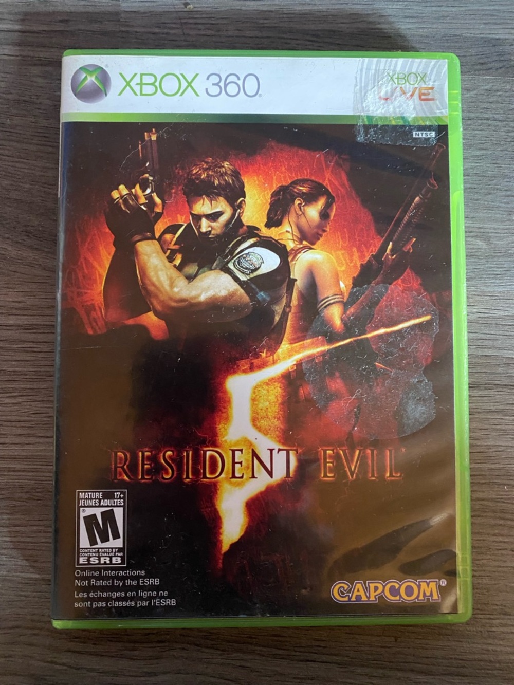 Xbox 360 Resident Evil 5 (Black & Green) - 💥 Tested 💥